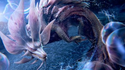 モンスターハンター ワイルズ キービジュアル タイトルアップデート第1弾のモンスター「タマミツネ」