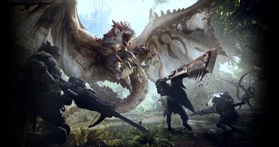 صورة فنية أساسية للعبة Monster Hunter: World