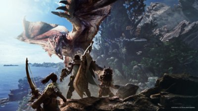 خلفية شاشة سطح المكتب للعبة Monster Hunter World