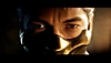 Mortal Kombat 1-screenshot van Scorpion die in de camera staart