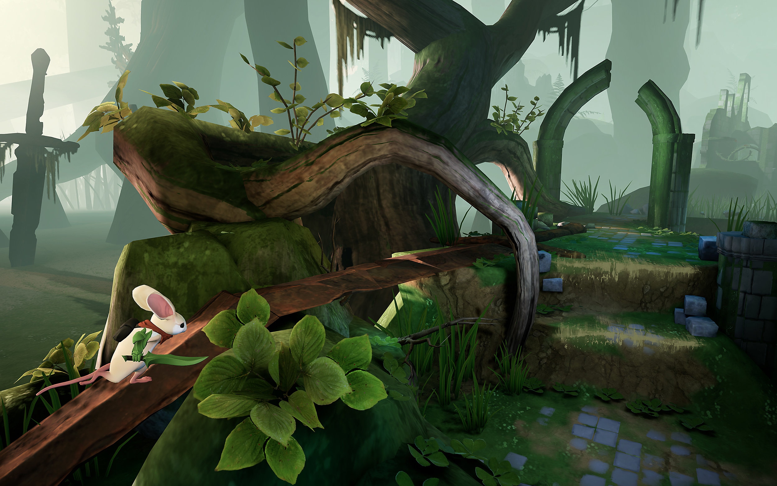 خلفية شاشة سطح المكتب للعبة Moss