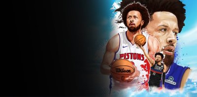 Arte de fondo de la temporada 3 de NBA 2K26 en el que aparece el arte de la temporada 3 que muestra a Cade Cunningham