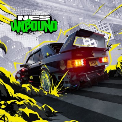 صورة فنية أساسية للعبة Need for Speed Unbound تعرض سيارة تتسارع.