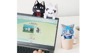 どこでもいっしょ×猫部　トロたちの引っかけるぬいぐるみポーチ Gallery Image 1