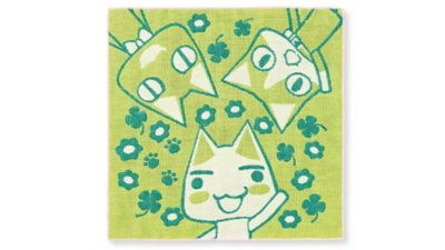 どこでもいっしょ×猫部　トロと仲間たちのジャカード織りハンカチ Gallery Image 3
