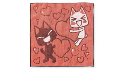 どこでもいっしょ×猫部　トロと仲間たちのジャカード織りハンカチ Gallery Image 5