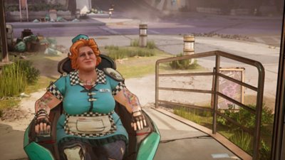New Tales from the Borderlands screen featuring Fran sat in her hoverchair