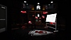 NFL Pro Era-screenshot van een kleedkamer met daarin een whiteboard met speltactiek