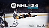 Imagem do evento Bobby Orr de EA SPORTS NHL 24 com o jogador voando pelos ares