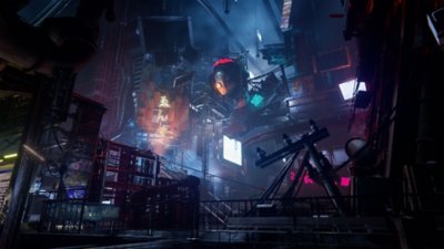Ninja Gaiden 4 - Screenshot che mostra la Tokyo nel prossimo futuro