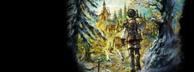 OCTOPATH TRAVELER 0 ヒーローアート 森の中を歩くキャラクター