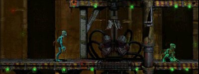 Gameplay-Screenshot aus Oddworld: Abe's Oddysee.