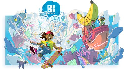 Illustrasjon fra OlliOlli World – Finding the Flowzone