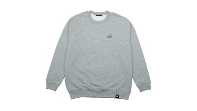 ワンポイント刺繍 スウェット（スプレーアート） / PlayStation グレー Gallery Image 1