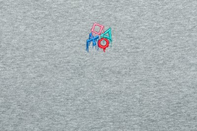 ワンポイント刺繍 スウェット（スプレーアート） / PlayStation グレー Gallery Image 3