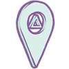 Triangle pin