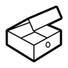 Internal cardboard box icon