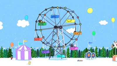 Peppa Pig screenshot showing a Ferris wheel