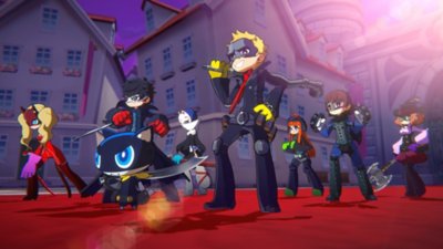 Persona 5 Tactica screenshot showing a group of characters