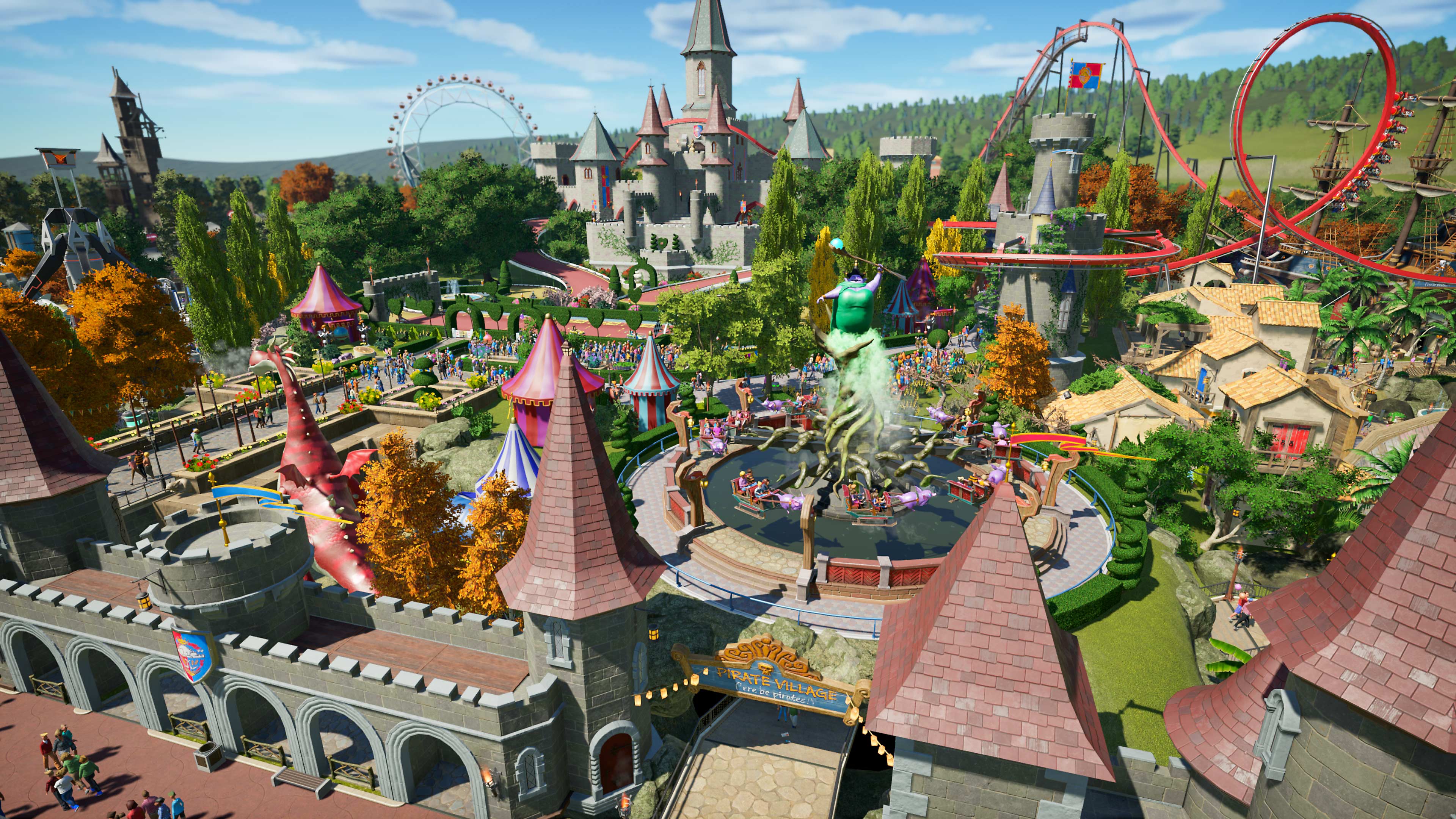 لقطة شاشة لإصدار Console من Planet Coaster