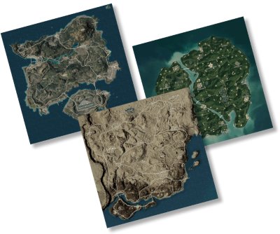 PlayerUknown's Battlegrounds - Explore three maps art