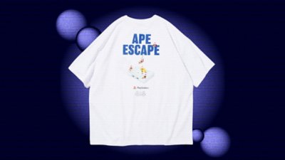 【限定展開】 PlayStation BACK PRINT CREW NECK TEE / APE ESCAPE Gallery Image 1