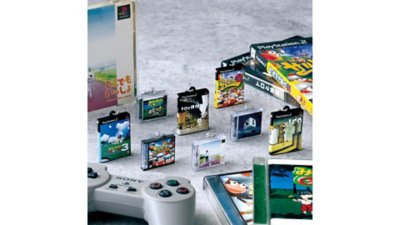 プレイステーション ミニチュア PlayStation ゲームパッケージ ミニチュアチャーム | PlayStation