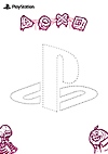 Трафарет для різьби по гарбузу в стилі PlayStation