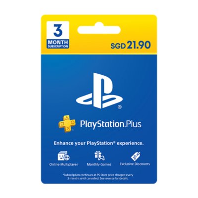 3 month playstation plus membership