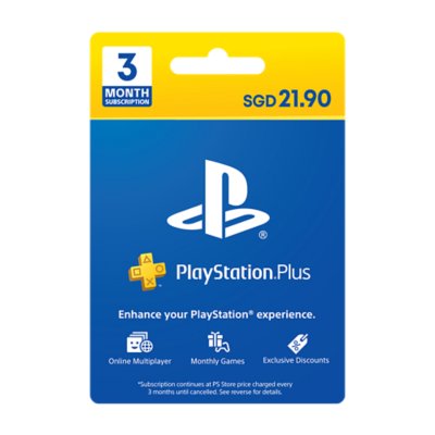 3 month playstation plus membership