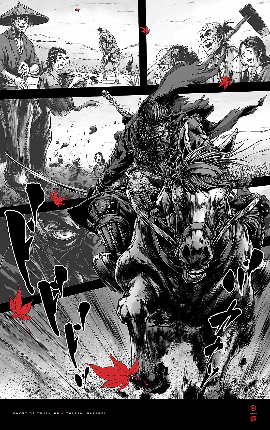 Ghost of Tsushima – mangabakgrundsbild (mobil)