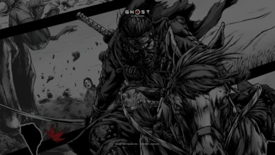 Fondo de pantalla de Ghost of Tsushima - Escritorio, caballo monocromático, Takashi Okazaki