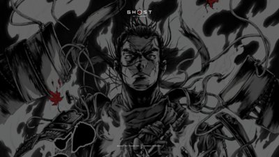 ghost of tsushima wallpaper - monochrome flame desktop takashi okazaki