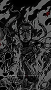 Ghost of Tsushima sötét manga mobil háttérkép