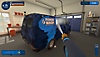 《PowerWash Simulator》螢幕截圖，顯示被清洗的貨車
