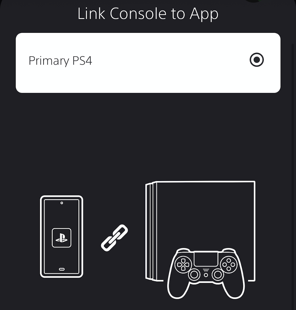 PS App link console