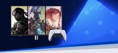 Beta Program at PlayStation – obraz przedstawiający ekran PC z kontrolerem.