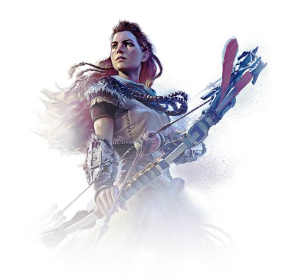 Billede fra Horizon-serien af figuren Aloy