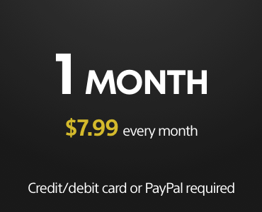 1 month PS Plus subscription