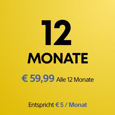 12-monatiges PS Plus-Abonnement