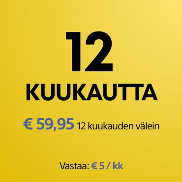 12 kuukauden PS Plus -jäsenyys