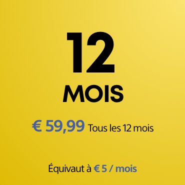 12 mois d'abonnement à PS Plus