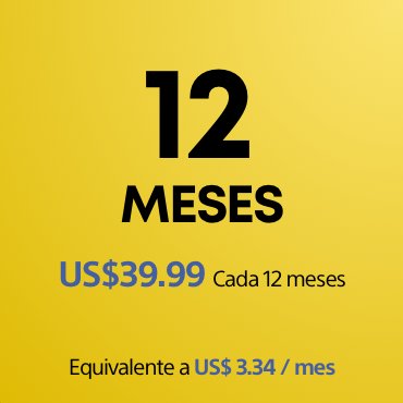 Suscripción de 12 meses a PS Plus