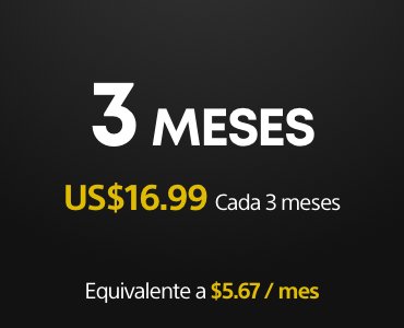 Suscripción de 3 meses a PS Plus