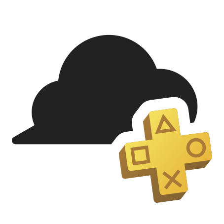 PlayStation Plus bulut depolama alanı simgesi