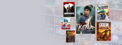 PS Plus logo on grey background