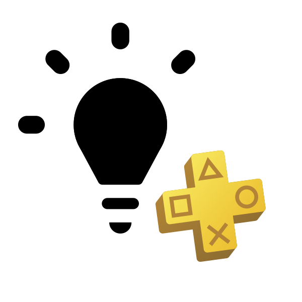 PS5 '게임 도움말' 공식 로고(검정)