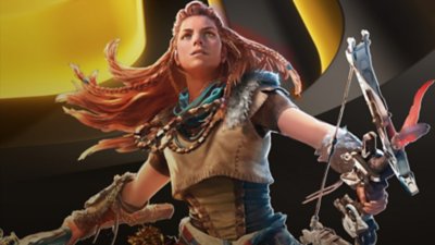 PlayStation Plus Trials promotional image featuring artwork from Horizon Zero Dawn.