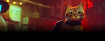stray screenshot with the cat character in cybercity