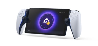 PlayStation Portal remote player showing purple circle and PS logo on screen
